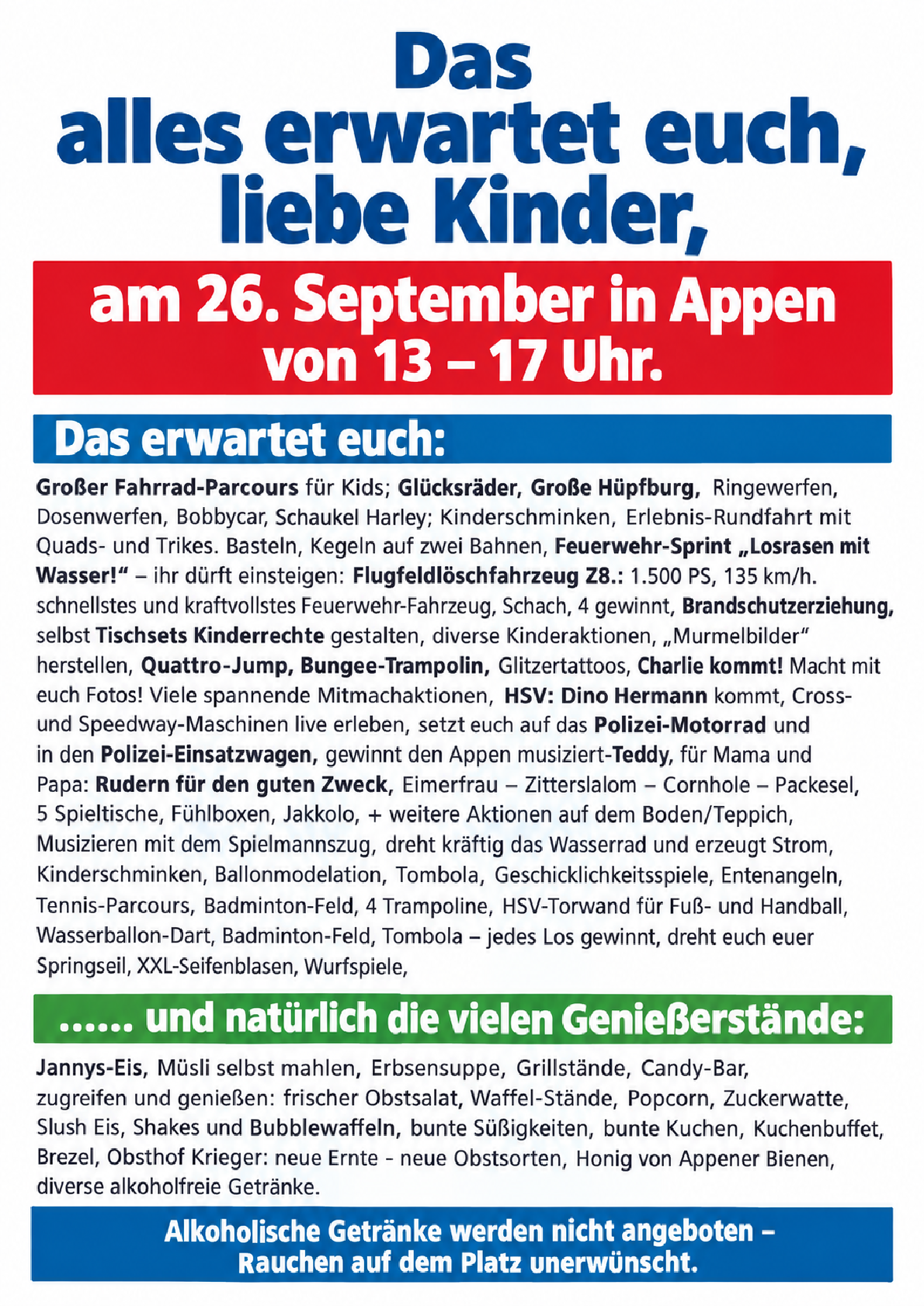 ERNTEDANK APPEN 2026 plakat